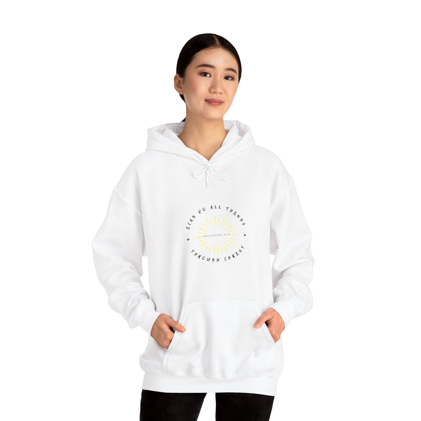 Inspirational Unisex Hoodie - 'I Can Do All Things Through Christ' Sweatshirt